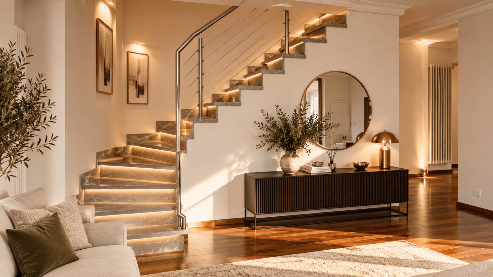 5 Zi. Penthousemaisonettewohnung in der Stadt — Treppe (KI-optimiert)