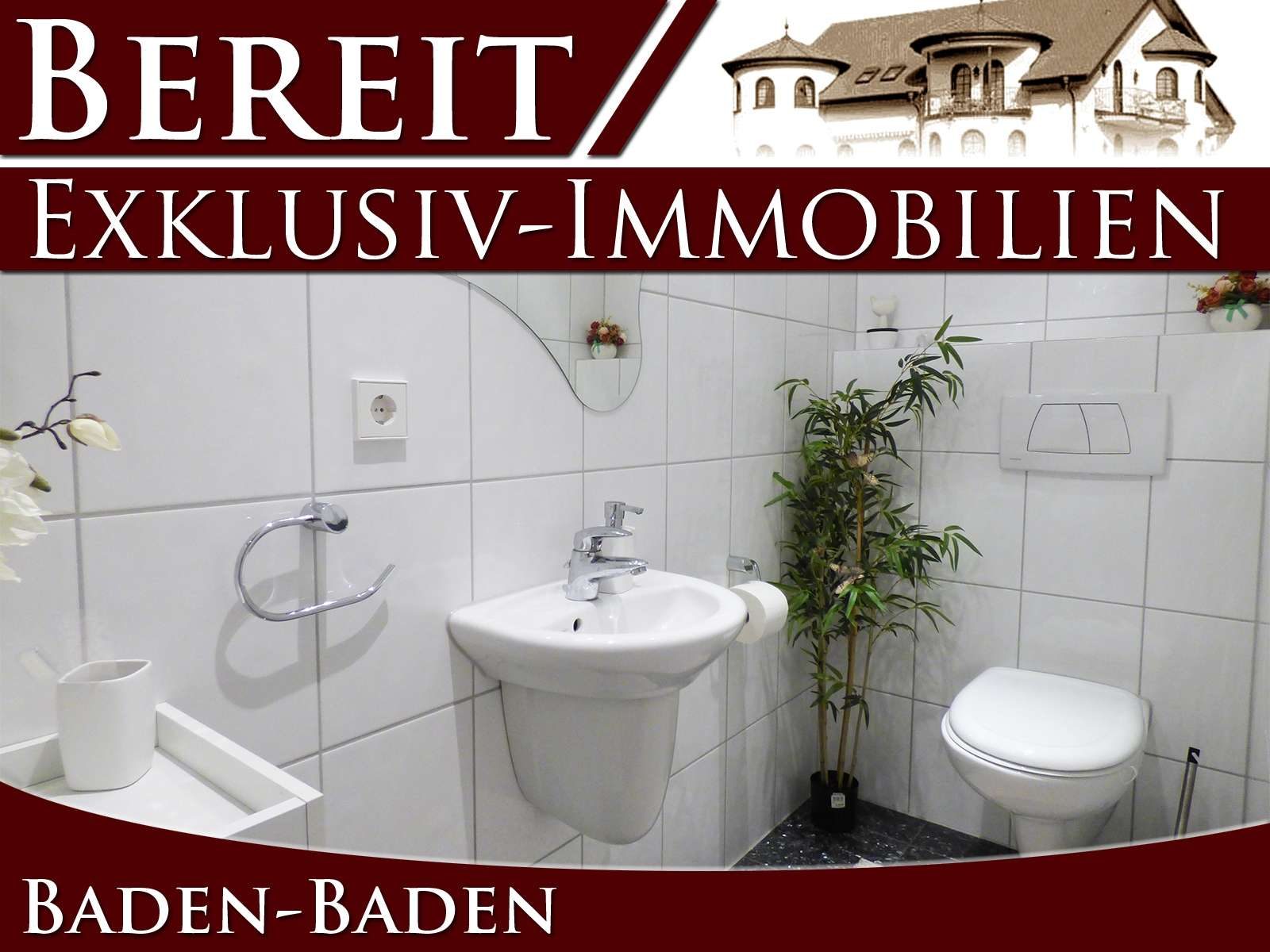 Neuwertige Eigentumswohnung mit Garten und TG — Gäste-WC