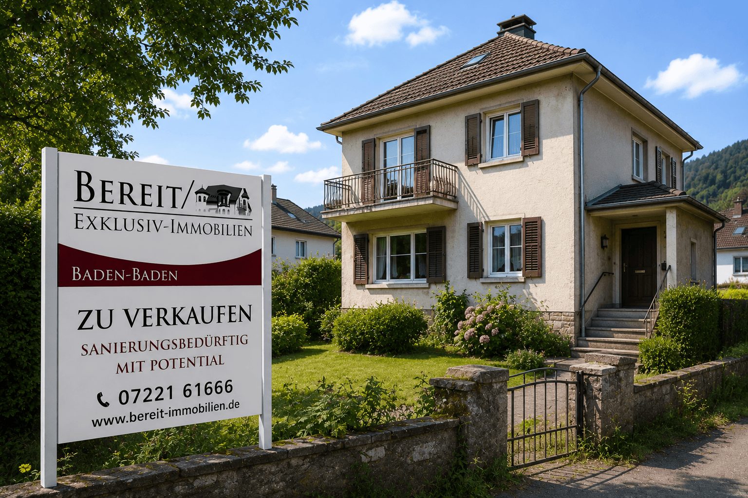 Sanierungsbedürftiges Mehrfamilienhaus in zentraler Lage — Musterbild