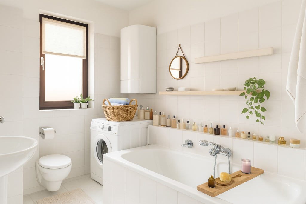 Vermietete Eigentumswohnung mit Loggia und TG-Stellplatz — Badezimmer
