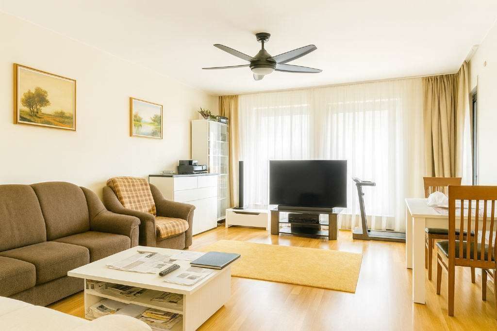 Vermietete Eigentumswohnung mit Loggia und TG-Stellplatz — Wohnzimmer