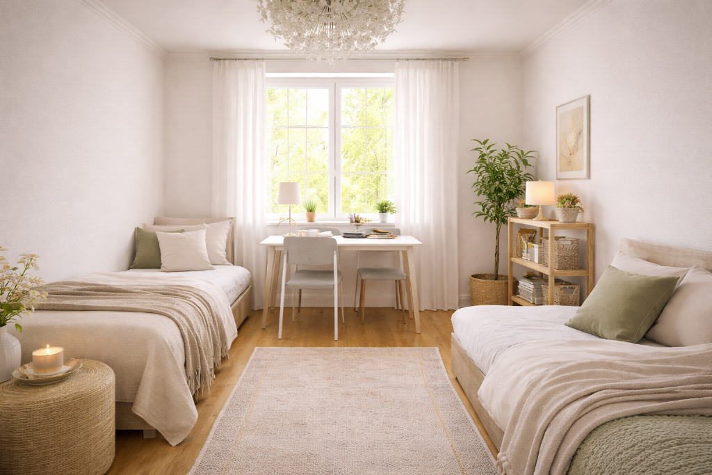 Wohnen am Augustaplatz - Helle 3-Zimmer-Eigentumswohnung mit Balkon und Charme — Schlafzimmer
