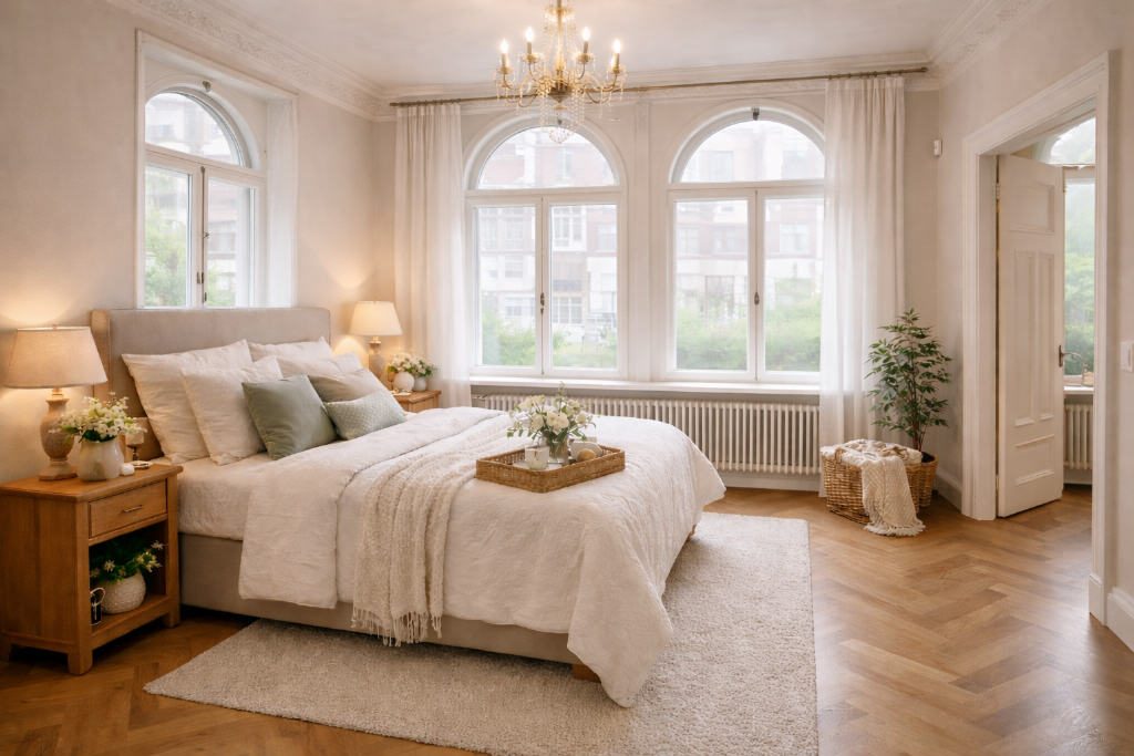 Historischer Charme, modern interpretiert — Schlafzimmer